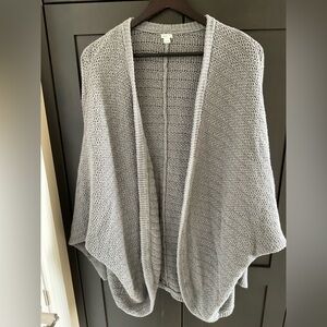 ✅ 2/$20 Aerie Women 100% Cotton Soft Gray Cardigan Sweater M Timeless Classic